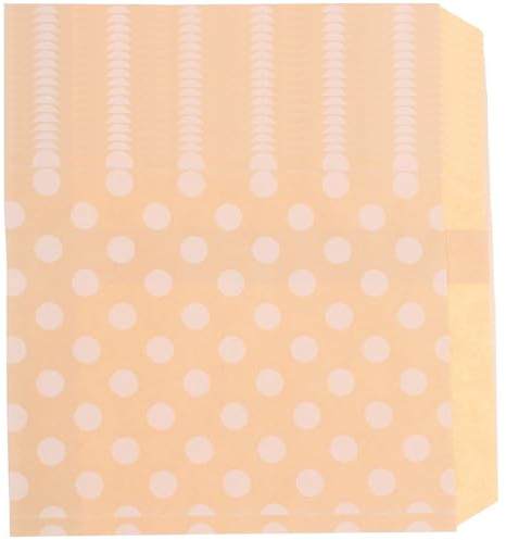 CIYODO 100 pièces Sac Papier Kraft Sandwich X Lot de Emballage Alimentaire pour Boulangerie et Takeout Papier Kraft Marron à Pois pour Emballer Biscuits Bonbons et Sandwichs