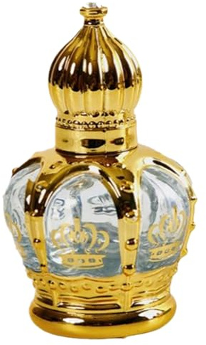 Aceite de perfume árabe, perfume de Dubai de fragancia refrescante portátil de 15 ml de larga duración con botella de lujo para mujeres, Urlaubsdekor
