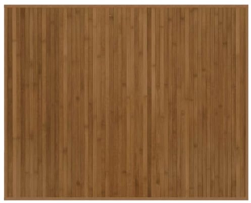 Yisssmeng Bambus Teppich Braun 80x100 cm Rechteckig Modernes Design Robust und rutschfest für Wohnzimmer Schlafzimmer Küche Balkon und Esszimmer