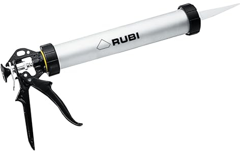 Professional Grout and Mortar Applicator Tool – Lightweight 650cc Sausage Caulking Gun with Adjustable Nozzles for Cement, Silicone, PU – Durable Aluminum Structure for Tile and Joint Applications