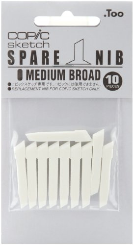 Medium Broad Copic Sketch Marker Spare Nibs 10/Pkg MEDBRDN