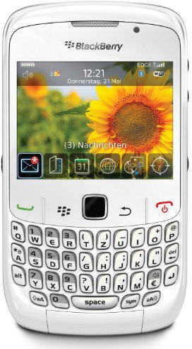 BlackBerry Curve 8520 - Smartphone - GSM - full keyboard - BlackBerry OS - White