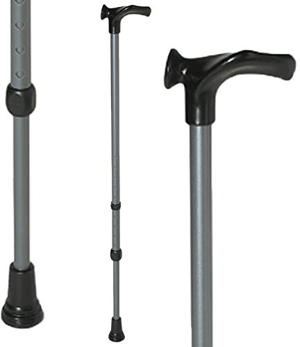 HANDY, anatomischer Gehstock verstellbar, anthrazit, links, Gehstöcke