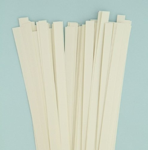 Karen Marie Klip: Quilling Papierstreifen Ivory (elfenbein), 5x450mm, 120 g/m2. 300 Streifen BIG PACK