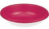 Club Pack of 200 Magenta Pink and White Banquet Dinner Party Bowls 20 oz