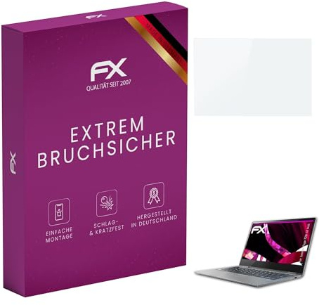 atFoliX Glasfolie kompatibel mit Lenovo Yoga 720 13 inch Panzerfolie, 9H Hybrid-Glass FX Schutzpanzer Folie