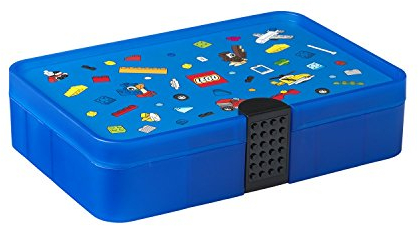 Lego emblématique Tri Box, Bleu vif, taille unique