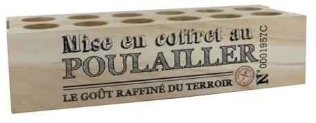 COOK CONCEPT - KA3254 Boîte à Œufs en Bois de Pauwlonia - 12 Cavités pour Conservation - Design Élégant et Pratique - Conçu pour Cuisine - Marron Noir