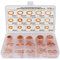 150 Pz Rondelle Rame 15 Misure, Metrica Classificazione Kit di Guarnizione Rame(M5 M6 M8 M10 M12 M14 M16 M18 M20 M22),per il Fissaggio Degli Accessori