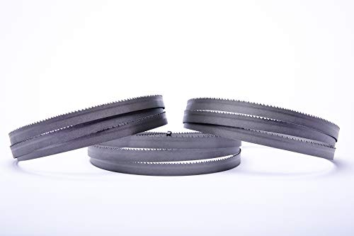 Encut - Set di 3 lame per sega a nastro ad alte prestazioni, 1435 x 13 x 0,65 mm, 10-14 ZpZ bimetalliche M42