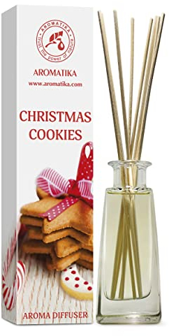 Difusor Aroma Galletas de Navidad 100ml - Difusor de Lengüeta - Fragancia de Habitación y Hogar - Ambientador - Difusor Aroma Galletas de Navidad - Regalo