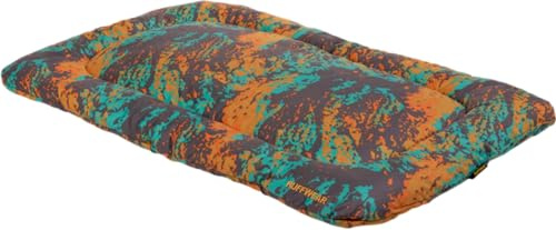 RUFFWEAR Basecamp Hundebett, bequemes & leichtes Reisebett für Hunde, maschinenwaschbar, 23 x 36, Orange Reef