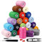 JUNING Nähgarn-Set, 24 Farben, Polyestergarn, 914 m pro Spule, mit Nähzubehör, Stickmaschinengarn-Set für Handnähen, Quilten und Nähmaschinen