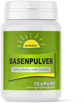 Basenpulver (Citrate), vegan, Premiumqualität ohne Zusätze, 100 Portionen, Dose mit Löffel, Bonemis®