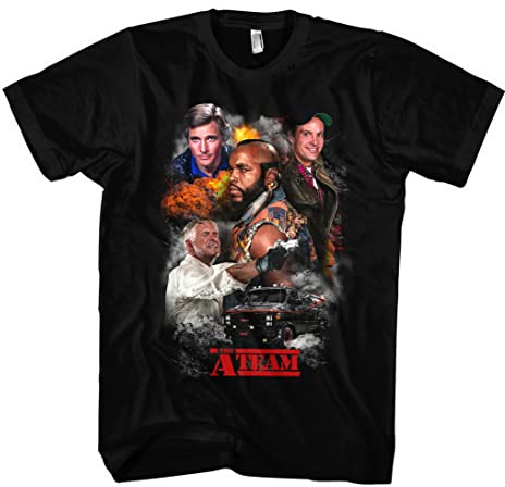 A-Team Herren T-Shirt | A Team T-Shirt 80er - A Team Van - B.A. Baracus - Hannibal Murdock | M7