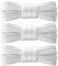 PTERYBIRD Cordones de zapatos para tenis, 3 pares de cordones planos de 5/16 pulgadas de ancho, cordones de repuesto duraderos para Converse Air Force 1, Blanco, 43″ ( 110 cm ) - 3 Pairs