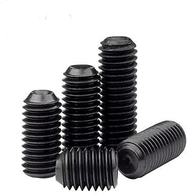 BOYALE 10 Teile/los Stellschraube M12 M16 M20 Kohlenstoffstahl Innensechskant Stellschraube Madenschrauben für Metall Edelstahl Schrauben (Color : 60mm x10pcs, Size : M20)