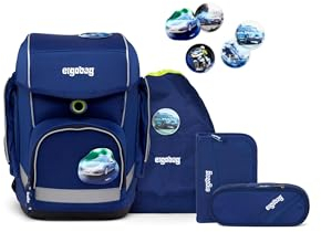 ergobag cubo Set ergonomischer Schulrucksack Klassisch 6-teilig 1. Klasse Grundschule