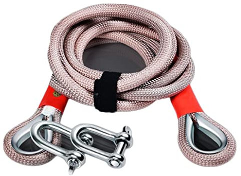 BomDog Abschleppgurt, Robuster Abschleppgurt, Abschleppseil, Auto-Abschleppgurt Mit 2 Sicherheitshaken Und Aufbewahrungstasche Für Das Auto/8T/10M