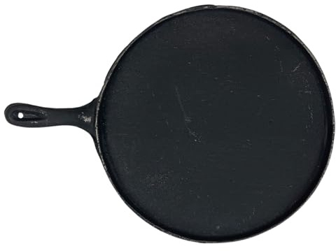 Leos Imports Authentic Mexican Cast Iron Comal - Heavy Duty cast iron skillet | 8 Inch & 10 Inch Diameter griddle | Oven, Stove, Grill, Campfire (8 Inches)