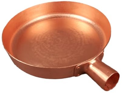 FytStycale Kitchen Fry Pan Oil Warmer Copper Anti Scald Handle Professional Egg Frying Pan Skillet for Rvs Home Induction Cooker Kitchen, Diameter 28cm