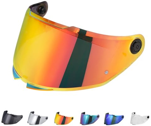 JQF Gear Helmvisier für MT 28B/Thunder 4SV Motorradhelm Visier | Helmvisier Motorrad Windschutz Helm Objektiv Visier Vollgesichts,Helmvisiere Zubehör Ersatz