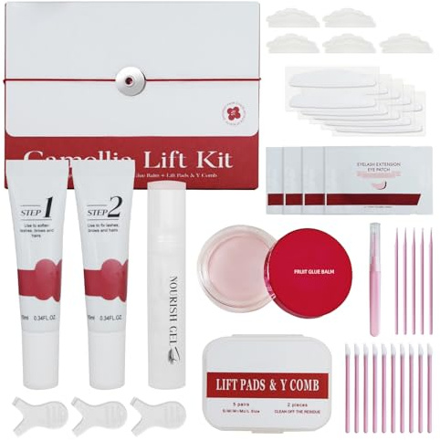 Kit Rehaussement de Cils, 2026 Actualisé Rehaussement Cils, Professionnel Set Semi-Permanent de Cils Lash Lift Kit, Durée de Vie de 6 à 8 Semaines, Adapté Pour un Usage en Salon et à La Maison