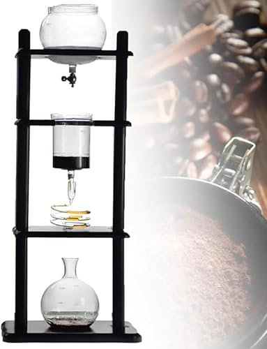 Genérico Cafetera de goteo frío, torre de café frío, cafetera de goteo lento, cafetera de goteo frío, torre de café helado, 1000 ml