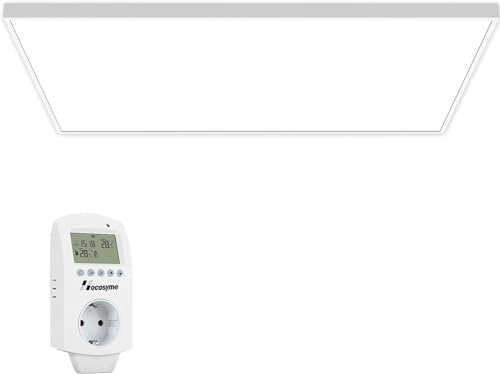 Behaglich Infrarotheizung Deckenmontage 600 Watt, Infrarotheizung zur Deckenmontage, effiziente Elektroheizung, TÜV - WiFi(TuYa)