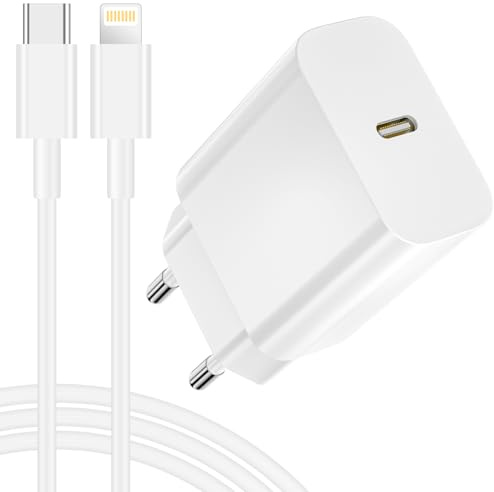 25W Original Apple MFi iPhone-laddare, Snabbladdare för iPhone 14 13 12 11 Pro Max/Mini/XS/X/8, USB-C-väggladdare med 2M Snabbladdningskabel