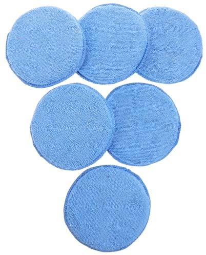 Cabilock 6 Pezzi Applicatori per Ceratura Auto Spugne Morbide per Lucidatura e Pulizia Veicoli Strumenti Resistenti per Cura e Detailing Automobilistico