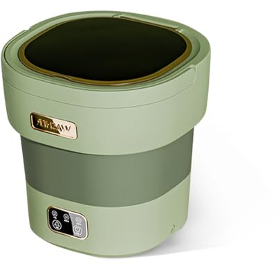 Mini machine à laver pliable pour le camping - 12 l - Mini laveuse avec séchoir rotatif - Machine à laver portable de sous-vêtements, vêtements de bébé, chaussettes pour appartements, dortoirs, hôtel