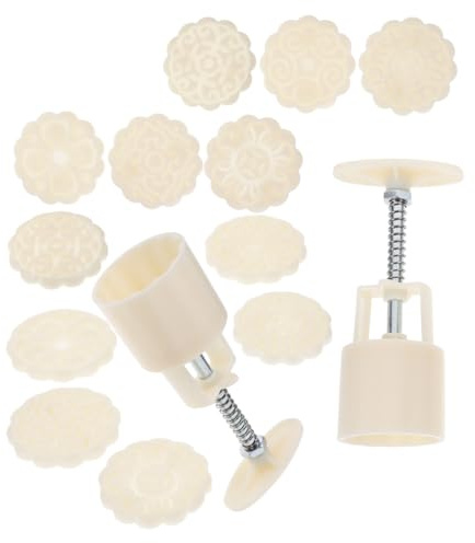 BESPORTBLE 2set Timbri Per Dolci a Forma Di Fiore Stampi Per Biscotti Da Premere a Mano Accessori Da Forno Multiuso Per Dolci Tradizionali Cinesi