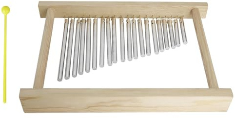20 Tube Winds Chimes Instrument Professional Musical Wood Texture for Clear Melodics Resonance Aluminum Alloy Percussion