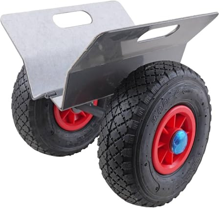 Move-It Heavy Duty Rigid Steel Framed Panel Dolly for Boards 250KG Capacity | Drywall Trolley with Pneumatic Wheels, Slab or Sheet Material Mover Cart