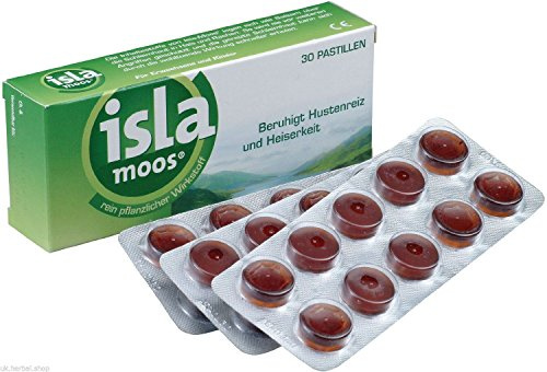 Isla-Moos® X 30 Herbal Lozenges/Pastilles. Relieves Tickly Throat & Hoarseness