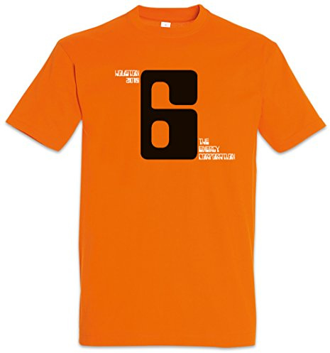 Urban Backwoods Houston 6 Camiseta De Hombre T-Shirt Naranja Talla 2XL