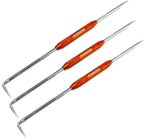 TZ (PACK OF 3) 225MM Engineers Scriber Double Ended Marking Scribe Angled & Straight