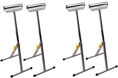 Servante d'Atelier à Rouleau Pliable, Hauteur Réglable 680-1080 mm, Charge 60 kg, Lot de 4