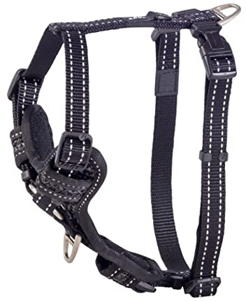 Rogz Control Harness Reflective Medium Black