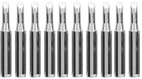 Soldering Iron Tip Set,10Pcs 900M‑T‑4C Lead‑Free Soldering Solder Iron Tips Replacement Soldering Accessory