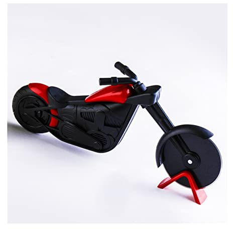 QINGGANGLING999 Pizzaschneider Motorrad Pizza Cutter Pizza Rad Roller Werkzeug Fahrrad Pizza Messer Küche Cut Werkzeuge Edelstahl Pizzahäulen Teigschaberkarte