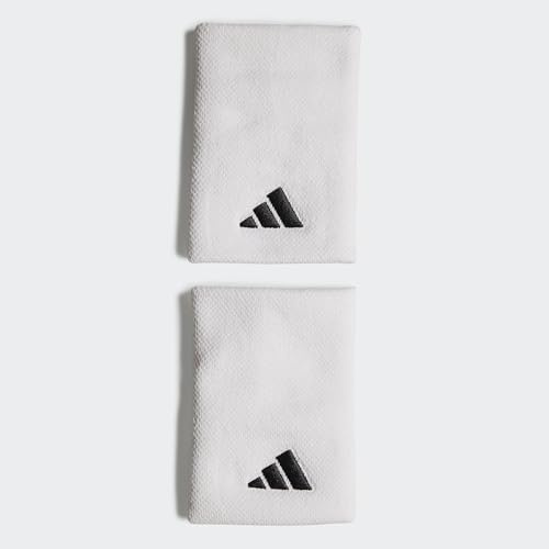 adidas unisex - vuxen Tennis Wristband Large Sweatband, White/White/Black, M