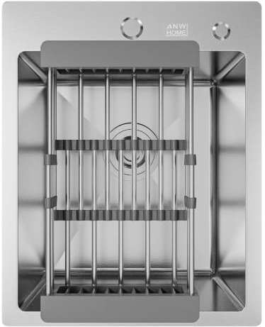 ANW HOME Kitchen Sink Single Bowl 40x50 cm, Stainless Steel
