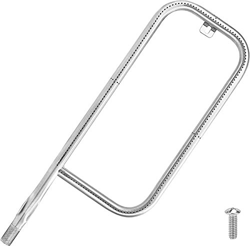 FUBESK Edelstahl Brenner Zugang 60041 69956 41862 für We-ber Q200 Q2000 Q2200, Grill Brenner Rohr Kit Ersatz