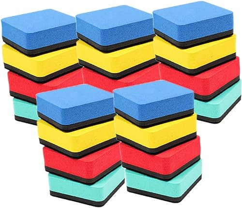 Kreidetafel-Radiergummi, 30 Stück, Farbe, Whiteboard-Radiergummi, Kinder-Radiergummi, Glas, Whiteboard, Mehrzweck-Werkzeug, Whiteboard-Wischer, Schule, Tafel-Radiergummi, Filz, trocken abwischbar, Eva