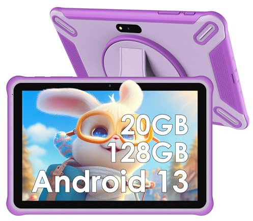 PIXPEAK Tablette pour Enfants 10 Pouces, 36GB RAM 128GB ROM (SD Expandable), Android 14.0, Contrôle Parental, HD IPS Screen, 5MP+2MP, WiFi, Bluetooth, Education Tablet (Rose)