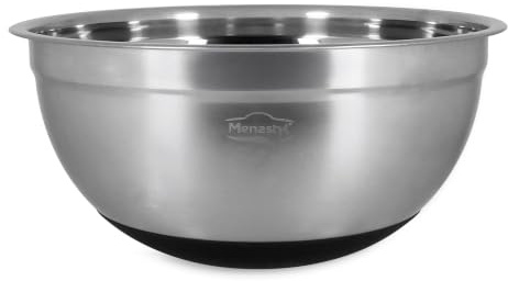 MENASTYL - Bol à mélanger en acier inoxydable 25cm 3.7l anti dérapant - 4615342