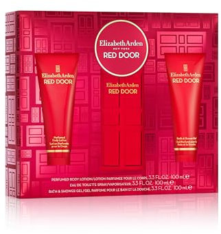 Elizabeth Arden RED DOOR Eau de Toilette 100ml 3-piece Gift Set, floral woody perfume, luxury fragrance gifting for women
