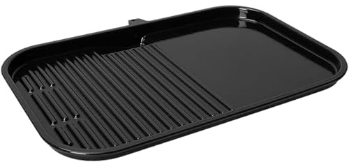 Antihaftbeschichtete Grillplatte für Ninja Woodfire XSKGRDLXL OG951 OG901 OG850 Grillzubehör, Keramik, flache Oberseite, 2-in-1-Grillplatte, Pfanne für Ninja Woodfire Pro XL Connect OG900 OG800 Serie
